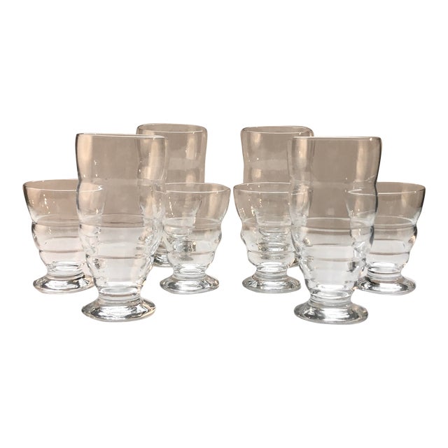 Late 20th Century Mikasa Studio One Glasses Set- 8 Pieces For Sale