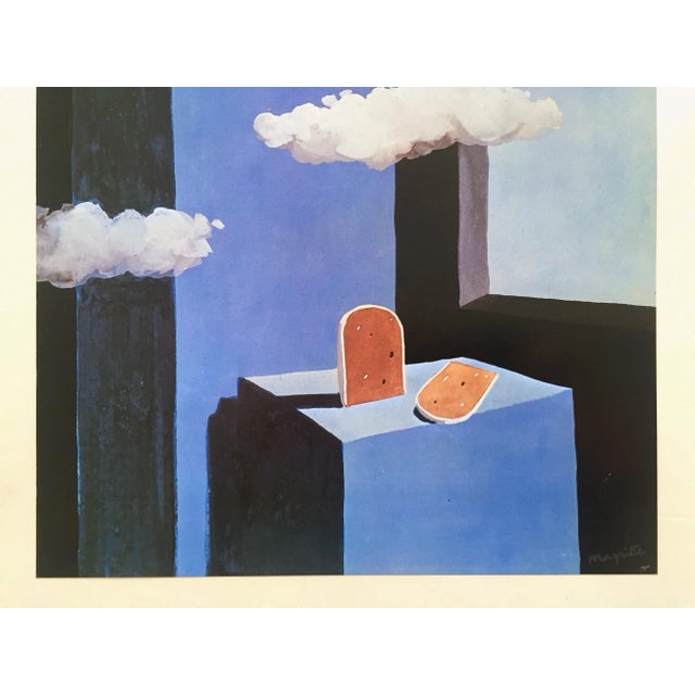 René Magritte Rene Magritte Vintage 1974 Surrealist Authentic Lithograph Print " the Poetic World " 1939 For Sale - Image 4 of 11
