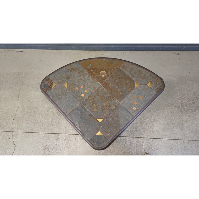 Triangular Coffee Table attributed to Paul Kingma, 1980s For Sale - Image 16 of 18