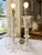 Hollywood Regency Vintage Pair of Cut Glass Table Lamps, Crystal Prisms, Ornate Traditional Hollywood Regency Lighting, Clear Glass Decorative Lamps For Sale - Image 3 of 10