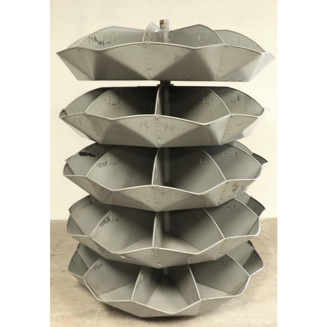 Industrial Rotating Storage Bin by Frick and Gallagher Chairish