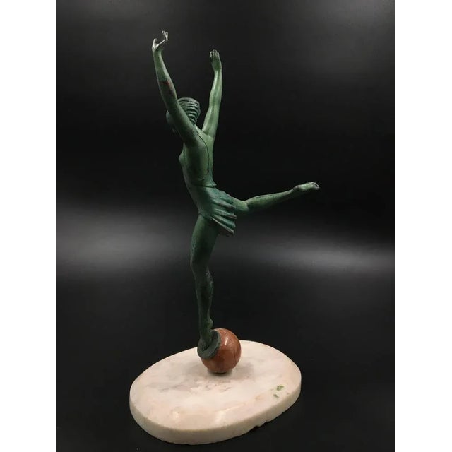 Art Deco Olympia Figurine by Pierre Le Faguays / Fayral for Max Le Verrier, France, 1920s For Sale - Image 3 of 5