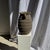 Large ovoid vase with double handles and raised gray-beige ridges. Weight: 4.42 kg, Height: 42 cm; Neck diameter: 20 cm;...