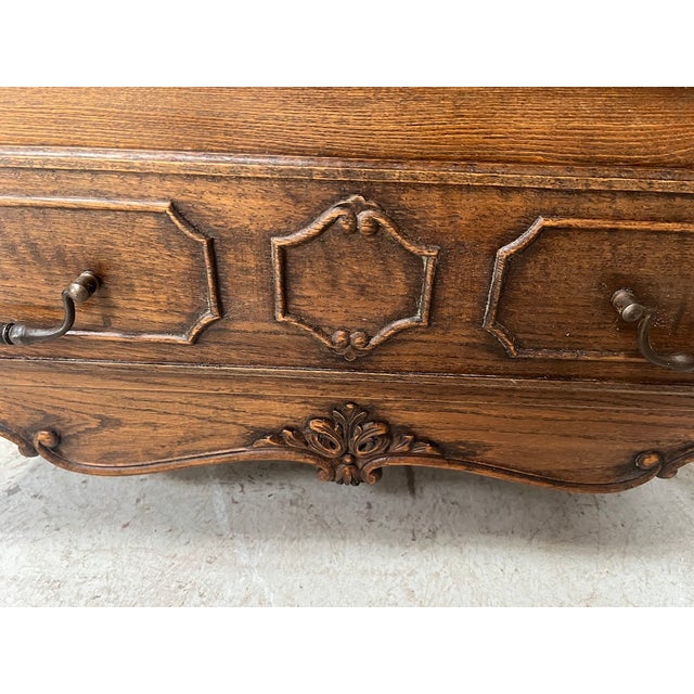 Regency Style Chest of Drawers in Carved Oak, 20th Century For Sale - Image 5 of 12