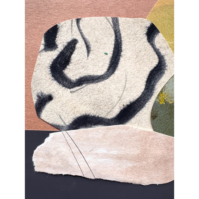 "New Directive 3" Original Mixed-Media Collage on Paper by Zac Woodiel For Sale In Little Rock - Image 6 of 7