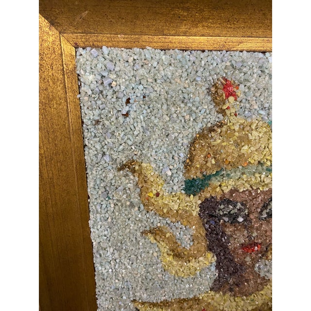 Pair of Framed Colorful Thai Dancing Figures For Sale - Image 11 of 12