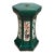 Vintage Majolica Style Green Glazed Garden Stool For Sale