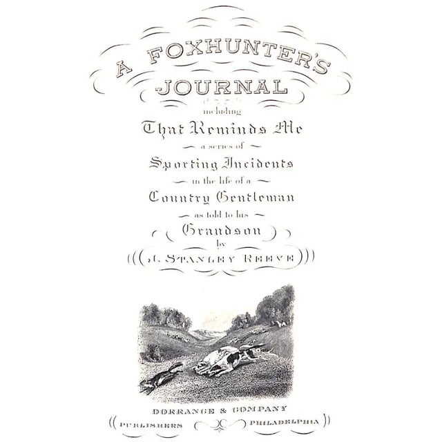 Traditional "A Foxhunter's Journal" 1952 Reeve, J. Stanley For Sale - Image 3 of 10