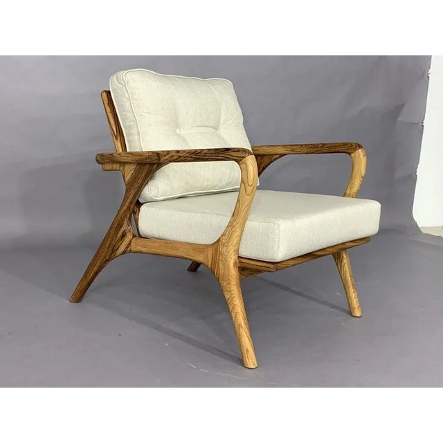 Lounge Chair in Chestnut For Sale - Image 3 of 7