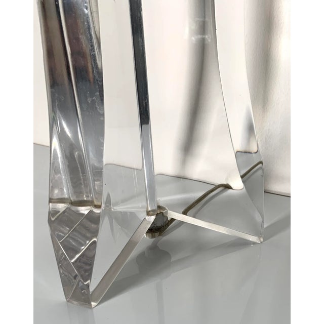 Astrolite 1970s Ritts Co. Shirley & Herb Ritts Lucite/Acrylic Lamp For Sale - Image 4 of 5