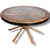 Wood Vintage Ship Wheel Table in Elm and Oak with Glass Top For Sale - Image 7 of 9