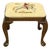 Vintage Queen Anne Walnut Footstool With Equestrian Fox Hunt Needlepoint For Sale