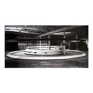 1978 Bruce Nauman 'Installation at Leo Castelli's' Photography Black & White,Brown Usa Offset Lithograph For Sale