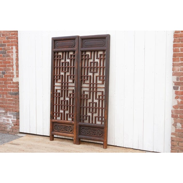 Pair of 18th Century Chinese Door Dividers For Sale - Image 4 of 8