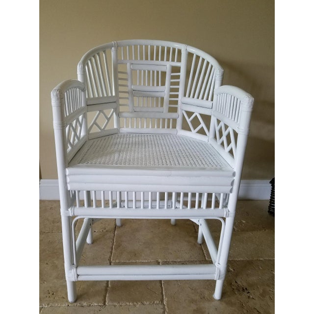 Brighton Style Chippendale Bamboo Side Chair For Sale In West Palm - Image 6 of 9