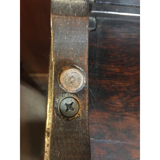 18thc English Oak Welsh Cupboard With Five Drawers and Bone Escutcheons For Sale - Image 12 of 13