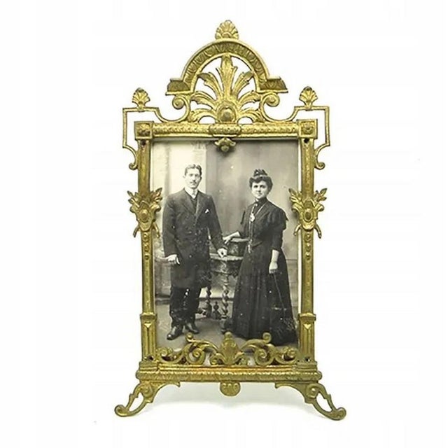 Antique Eclectic Frame with Glass, 1890s For Sale - Image 10 of 10