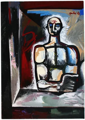 Gunars Klava, Ideologist, 1968, Gouache on Paper
