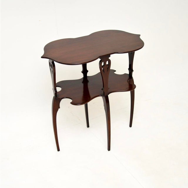 Brown Arts & Crafts Occasional Side Table, 1890s For Sale - Image 8 of 8