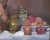 Late 20th Century Vintage Modernist Post Impressionist Still Life Painting For Sale - Image 5 of 6
