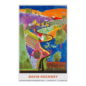 Original David Hockney Nichols Canyon Exhibition Poster Denmark