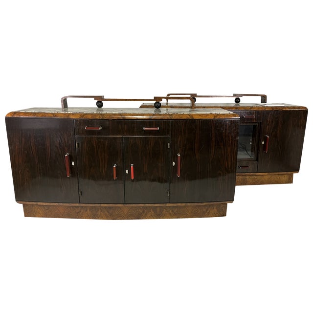 Sideboards by Gaetano Borsani for Atelier Varedo Deco, 1930s, Set of 2 For Sale