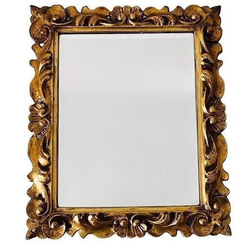 Goldenrod Vintage Baroque Italian Gilded Gold Mirror in Wood, 1960s For Sale - Image 8 of 8