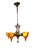 1930s 1930s 5 Light Spanish Revival With Amber Orange Glass Shades With Original Finish For Sale - Image 5 of 11