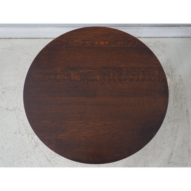 Mission Stickley Harvey Ellis Mission Oak Lamp Table For Sale - Image 3 of 14