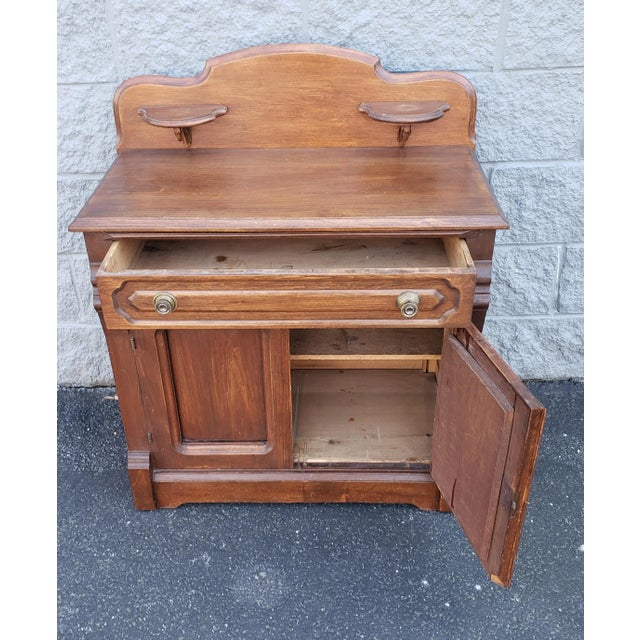 American Early 20th C. American Fruitwood Washstand For Sale - Image 3 of 8