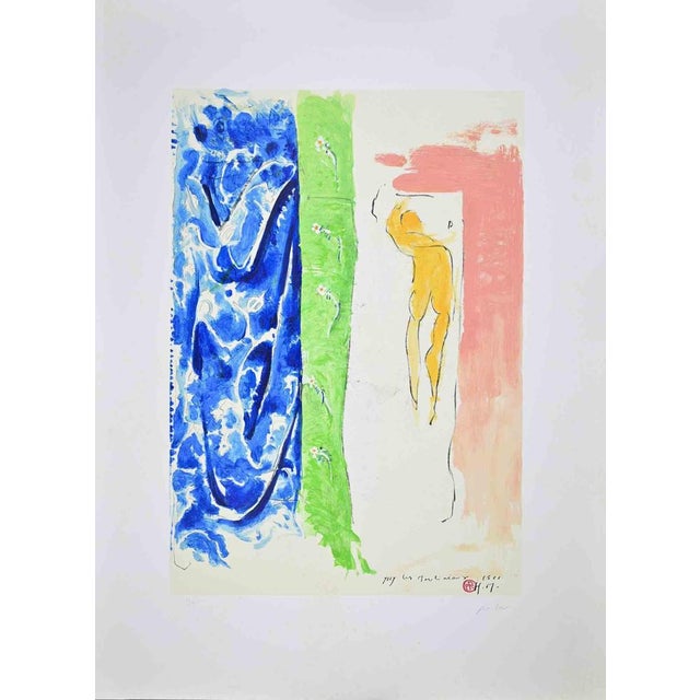Contemporary Piero Pizzi Cannella, Bonjour Matisse, Lithograph, 2007 For Sale - Image 3 of 9