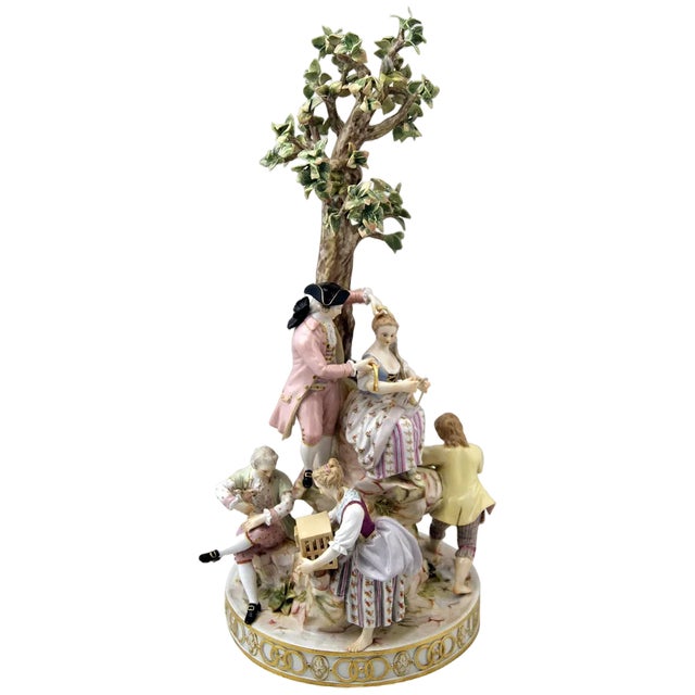 Gardeners Figurine Group attributed to Acier for Meissen, 1870s For Sale