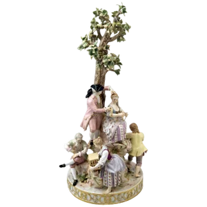 Gardeners Figurine Group attributed to Acier for Meissen, 1870s