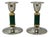 1960s Green Candleholders, France, 1960s, Set of 2 For Sale - Image 5 of 5
