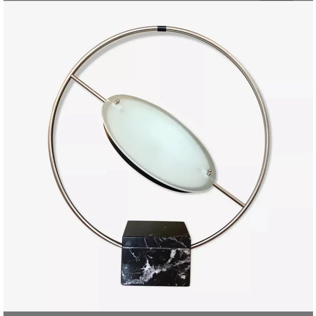 1980s Globe Table Lamp by Lucien Gau for Studio Naço, 1980s For Sale - Image 5 of 6