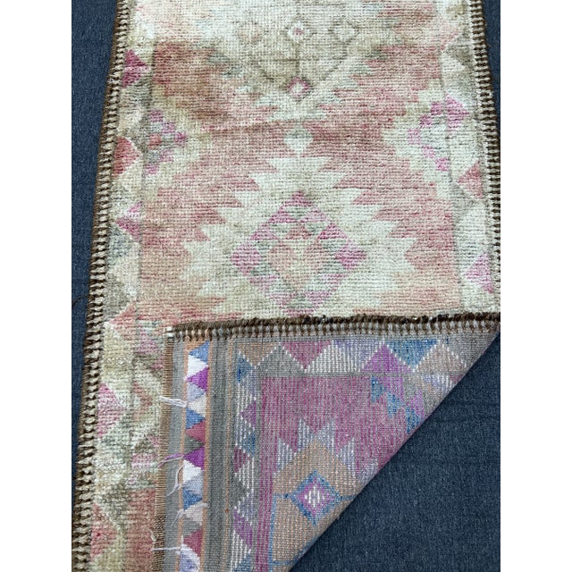 Kurdish Vintage Hand-Knotted Tribal Herki Runner Rug For Sale In Raleigh - Image 6 of 6