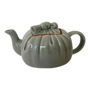 Vintage Takahashi San Francisco Celadon Green Crackle Glaze Teapot, Japan
