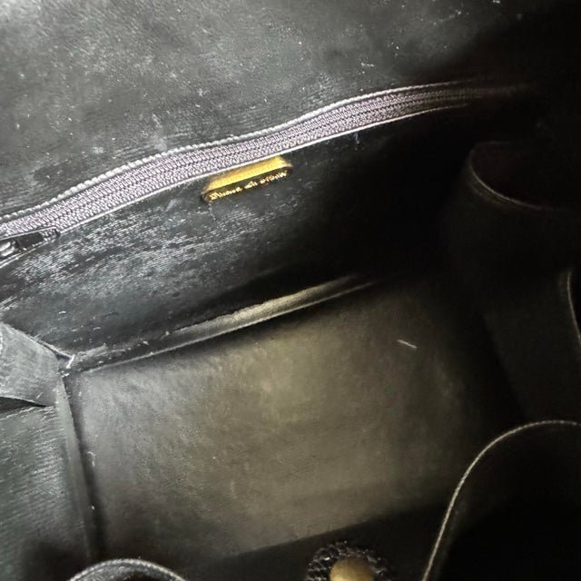 Vintage Finesse La Model Lizard Print Leather Box Bag Retro Top Handle Purse 50s 60s For Sale - Image 11 of 12