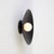 Contemporary Dome Sconce, Black, 3in Glass Globe, Modern Led Wall Light, by Research.Lighting For Sale - Image 3 of 6