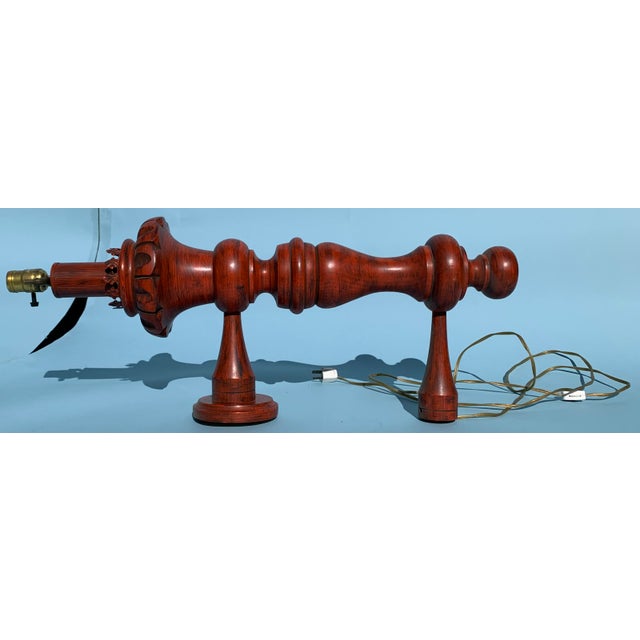 1960s Wood Wall Lamp For Sale - Image 4 of 6