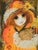 Exquisitely precocious portrait of a little flower girl or "Petite Fille de Journal", paper girl in Paris by Roger Etienne...