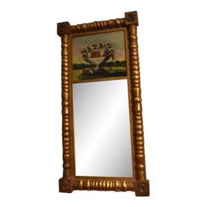 American Federal Eglomise Looking Glass