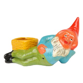 East German Terracotta Garden Gnome from VEB, 1970s For Sale