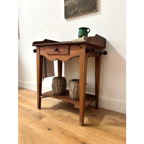 Early 20th Century Beech Washstand For Sale - Image 4 of 7