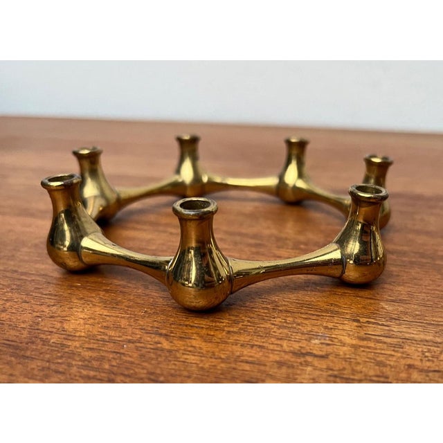 Gold Mid-Century Danish Candleholders by Jens H. Quistgaard, Set of 2 For Sale - Image 8 of 14