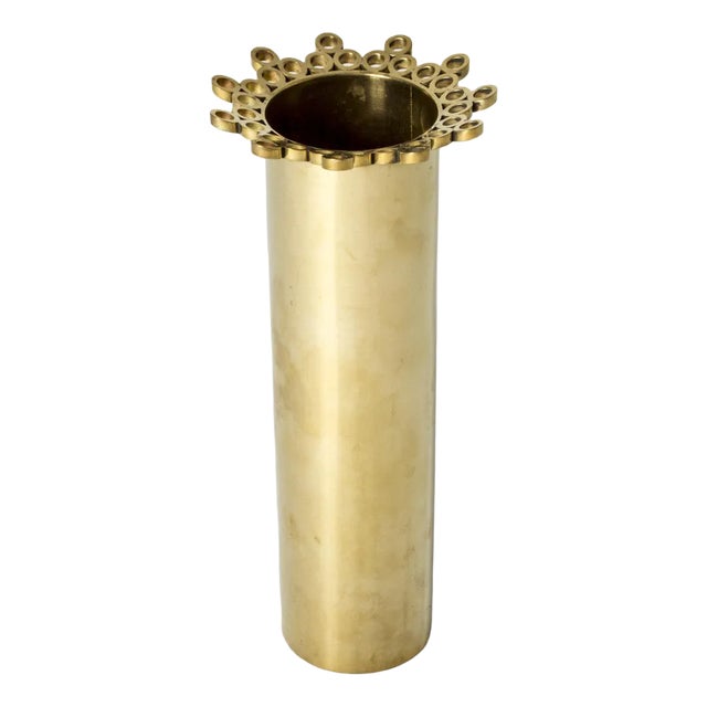 Brass Vase by Pierre Forssell For Sale
