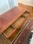 Vintage Regency-Style Figured Yew & Tooled Leather Writing Desk For Sale - Image 9 of 10