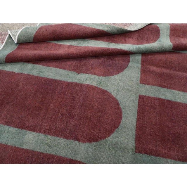 Galerie Shabab Collection Mid-20th Century Turkish Art Deco Style Carpet For Sale - Image 9 of 9