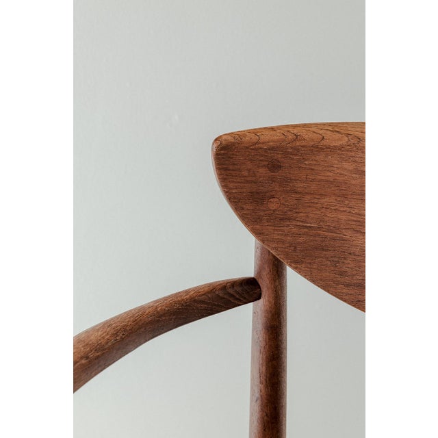 Brown Model 317 Armchair by Peter Hvidt and Orla Molgaard Nielsen for Søborg Møbelfabrik, Denmark, 1960s For Sale - Image 8 of 12