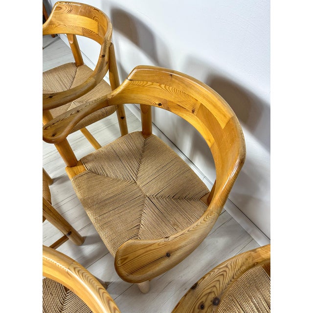 Vintage Danish Pine Dining Chairs by Rainer Daumiller, 1970s, Set of 6 For Sale - Image 11 of 13